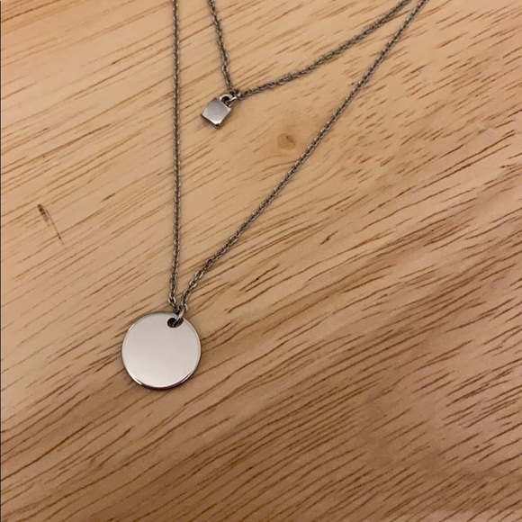 Double chain necklace. Silver - Picture 2 of 2